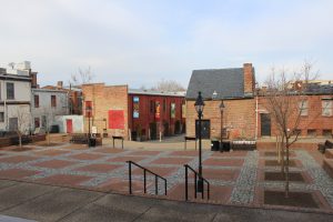 View of area behind the second town hall