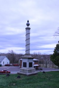 pictured here is the fifth army corps monument