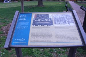 Pictured is the From Burying Ground to Park State Marker