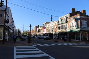 Pictured here are shops on Caroline Street