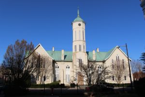 Pictured here is the original Fredericksburg Courthouse
