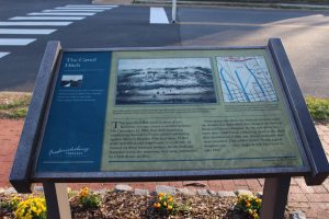 Pictured here is the Canal Ditch State Marker