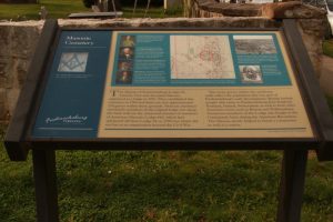 Pictured here is the Masonic Cemetery State marker