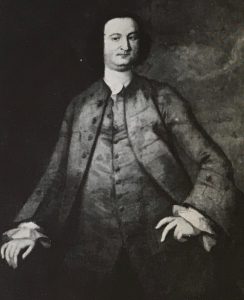 Pictured here is a portrait of Colonel Fielding Lewis in the Great Room at Kenmore. 