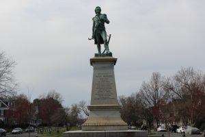 Pictured here is the Hugh Mercer Monument