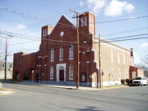 Pictured here is the Shiloh New Site Baptist Church, located on Princess Anne Street.