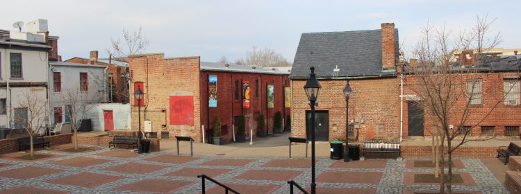 View of area behind the second town hall