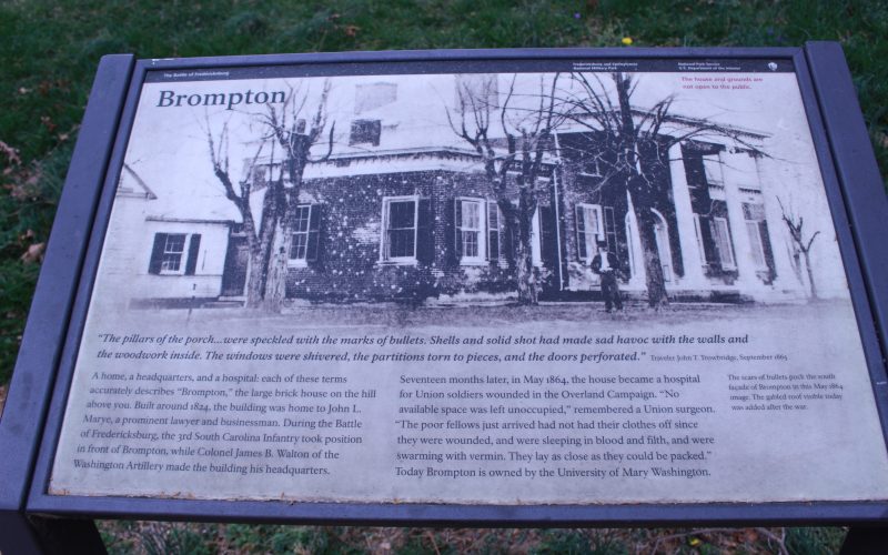 Pictured here is the Brompton State Marker