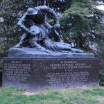 Pictured here is the Angel of Mayre's Heights Monument