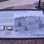 Pictured is Fredericksburg National Cemetery Historical Marker