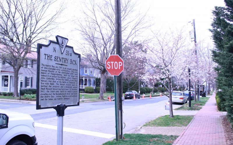 Picture of the Sentry Box and street