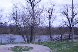 Pictured the view of the Rappahannock River behind Shiloh Church (Old Site)