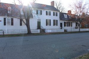 Pictured here is the view from the outside of Mary Washington's house