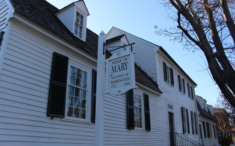 Pictured here is the outside of Mary Washington's House