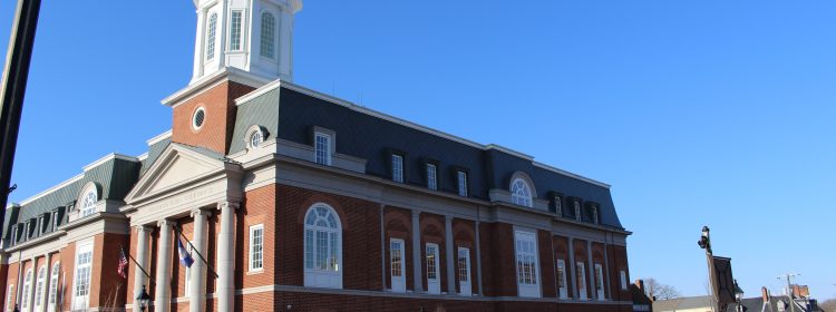 Pictured here is the current Fredericksburg Courthouse