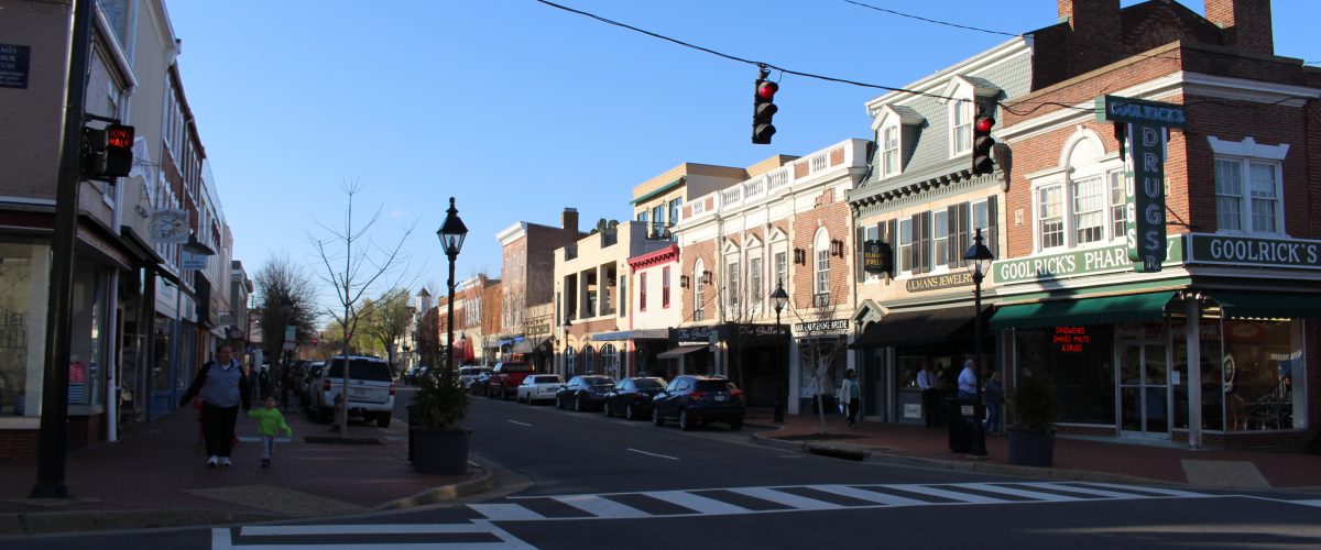 Pictured here are shops on Caroline Street