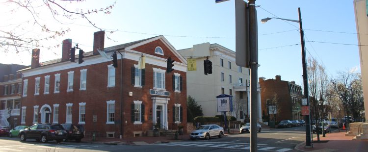 Pictured here is the old Fredericksburg National Bank--now the restaurant Foode