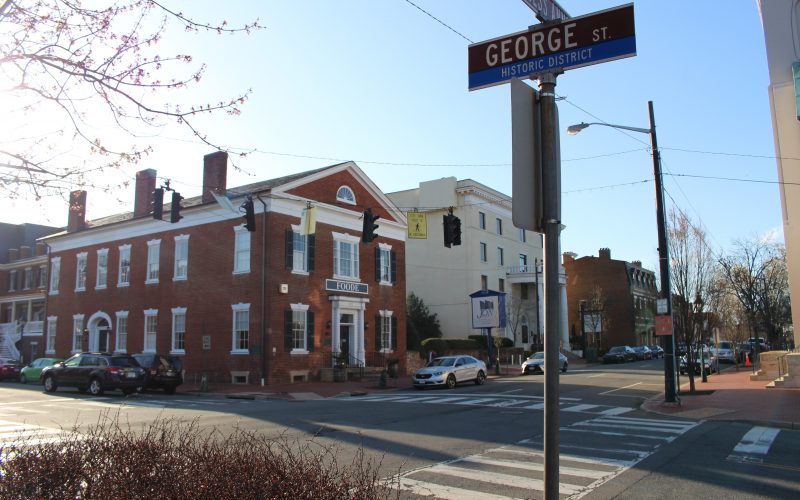 Pictured here is the old Fredericksburg National Bank--now the restaurant Foode