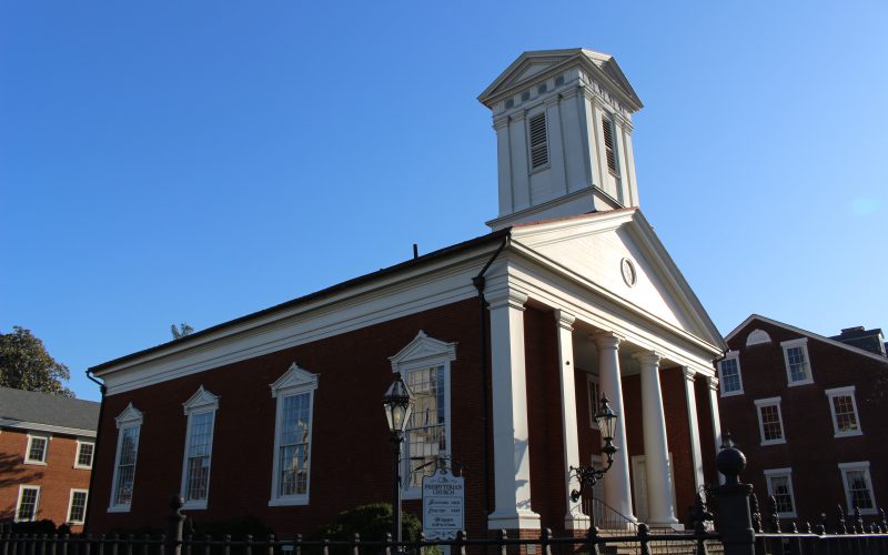 Pictured here is the Presbyterian Church of Fredericksburg