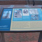 Pictured here is the market square historic marker