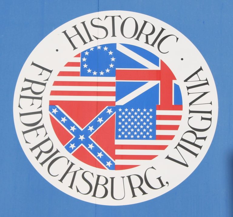 Pictured here is the city seal for Fredericksburg Virginia