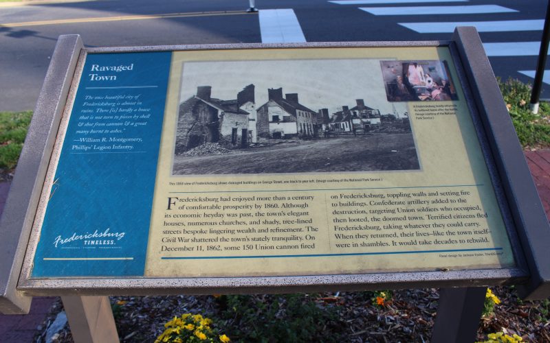 Pictured here is the Ravaged Town State Marker