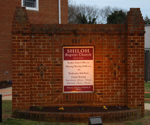 Pictured here is Shiloh Baptist Church (New Site) Sign